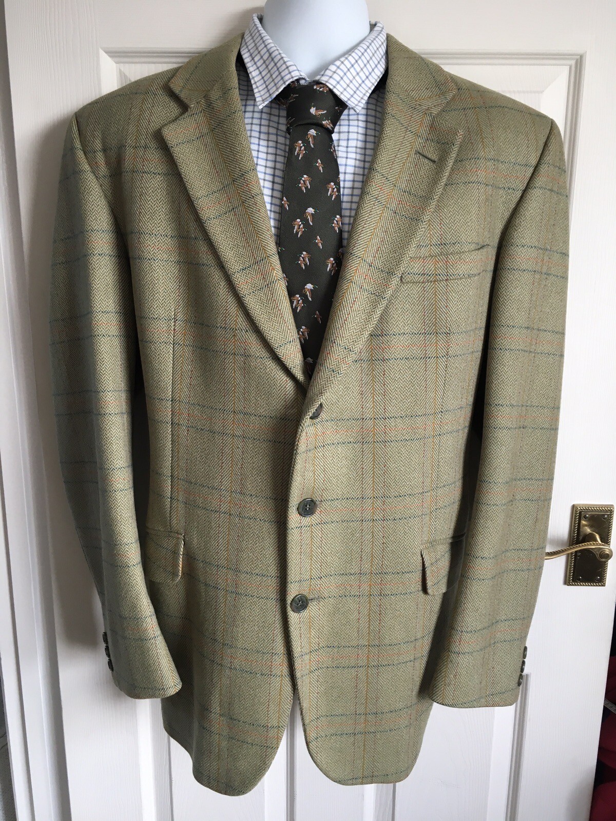 2 BLADEN Vintage size 44 L tweed jacket Norfolk Buckingham Ilkley