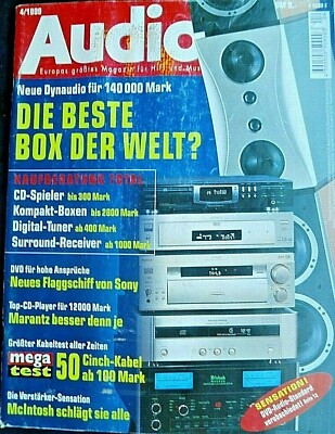 AUDIO 4/99,DYNAUDIO DEVIDENCE,PHYSIC LIBRA,McINTOSH MA 6850 AC,KORA ECLIPSE/TITA