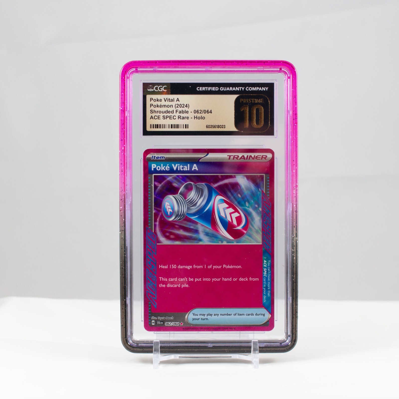 Pokemon Poke Vital A ACE SPEC Holo #62 Shrouded Fable CGC 10 PRISTINE