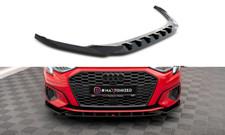 CUP Spoilerlippe SCHWARZ für Audi A3 8Y Frontspoiler Spoilerschwert Spoiler V1