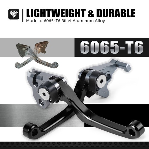 CNC Biilet Pivot Brake Clutch Levers Short Lever Set For Honda XR650L 1993-2024 - Picture 7 of 11