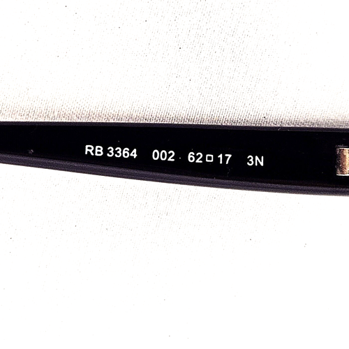Ray-Ban RB 3364 002 Adult Unisex Sunglasses FRAMES ONLY Black Wrap 62 17 3N - Picture 10 of 13