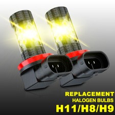 For Honda Accord Civic 2006-2019 H11 Fog Light Projector Lens Yellow Led Bulbs