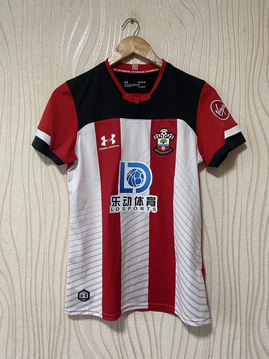 SOUTHAMPTON 2019 2020 HOME FOOTBALL SHIRT SOCCER JERSEY UNDER ARMOUR sz M