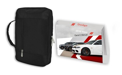 Owner manual for 2016 Dodge Viper, Owner's Manual Glovebox Book
