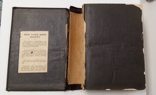 Antique 1907 Holy Bible by American Bible Society - Old And New Testaments - Picture 4 of 8