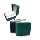 Cofanetto Scatolo Confezione Astuccio Orologio Bracciale Similpelle Verde lac