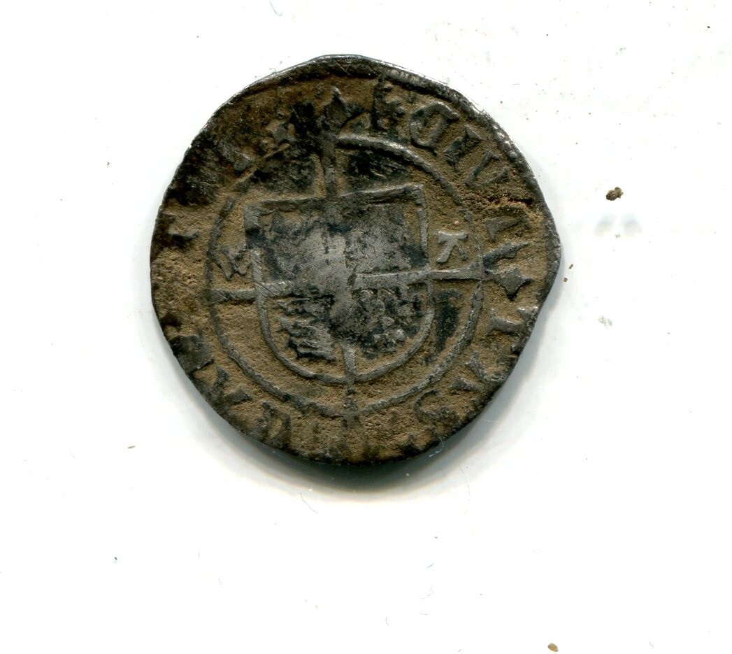henry 7th or 8th profile hammered silver, detector find 18mm,halfgroat