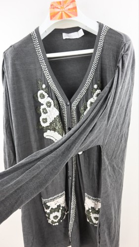 Alice McCall bead & sequin detail cardigan in grey size UK8 - Picture 8 of 13