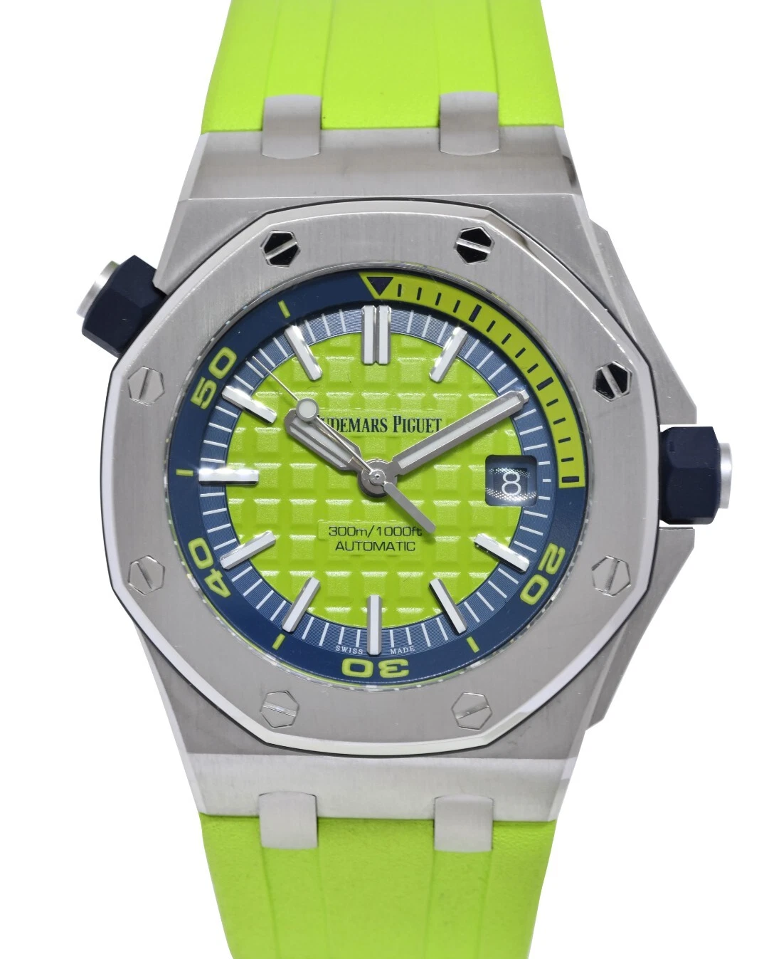 Audemars Piguet — Audemars Piguet Royal Oak Offshore Diver Steel Green Dial 42mm Watch 15710ST