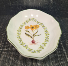 henriette coppetta ovale porcellana decoro jardin cm ø 10,5 x 8,5