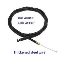 65" Long Brake Throttle Cable with 3/8" Barrel End for Go Kart Mini Bike 60065
