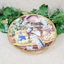 Plato de coleccionista Bradford Exchange, alcaparras de cocina colas tiernas. Placa #A6198