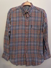 Vintage 90s Chaps Ralph Lauren Button Multicolor Shirt Men Plaid Size Medium D57