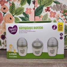 Parent's Choice Simplyst Bottle 9 oz. 3-Pack BPA Free Slow Flow 0 Months - New