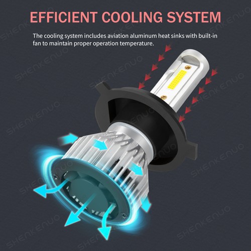 For Kia Soul 2010-2011 White LED Headlights Bulbs High Low Beam + Fog Lights F7 - Picture 12 of 21