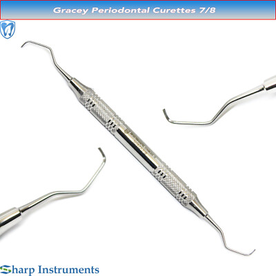 Juego De Curetas Gracey Instrumentos Dentales NUEVO MANGO HUECO 7