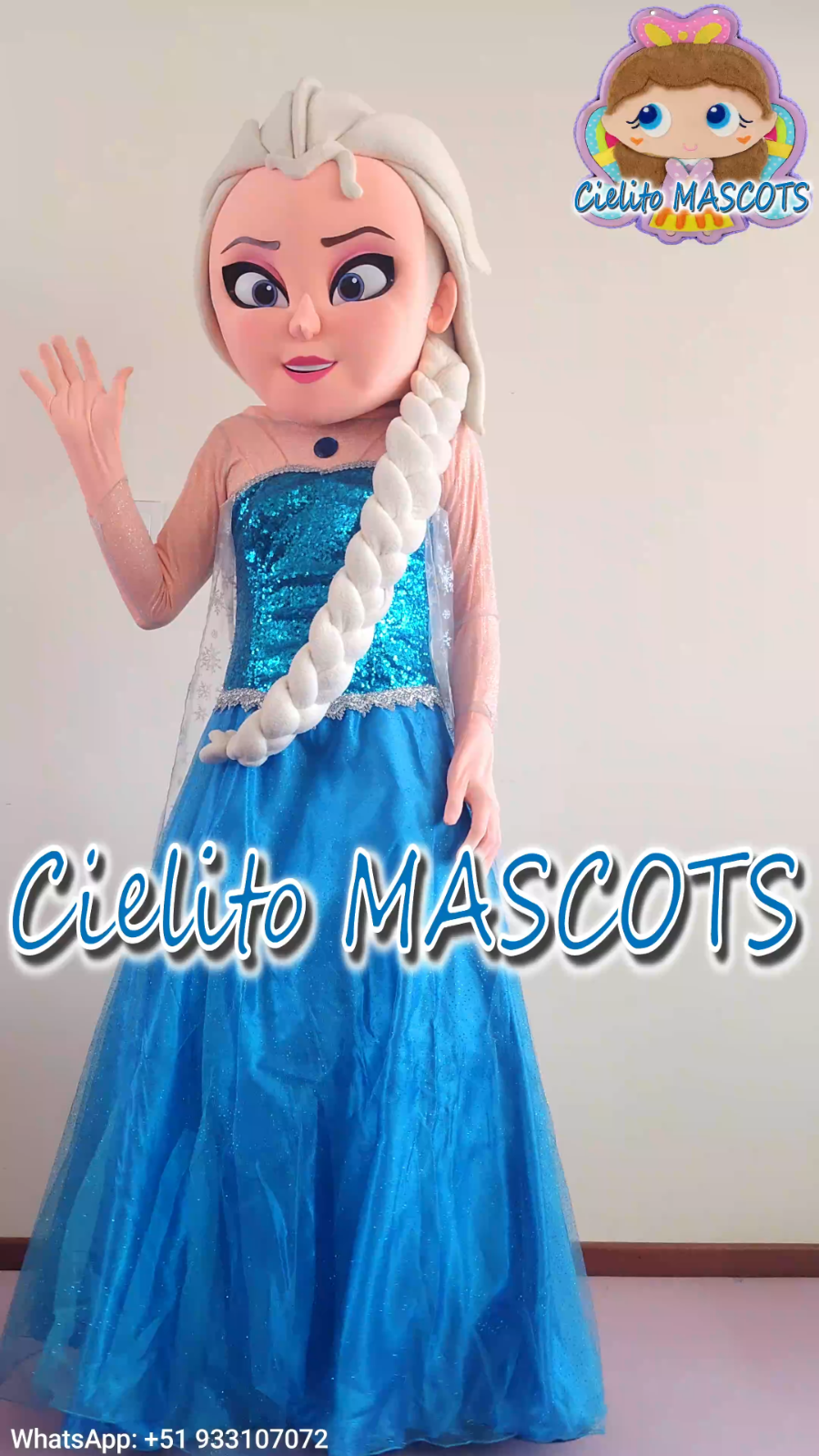 ELSA Mascot Costume FROZEN cosplay botarga halloween Cielito Mascots eBay