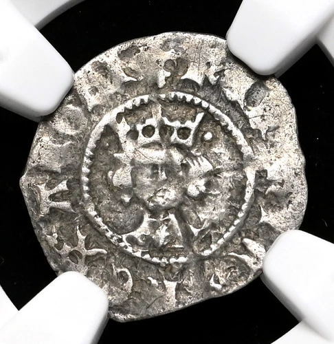 ENGLAND. Henry VI. 1422-1461. Silver Halfpenny, S-1928, NGC XF40