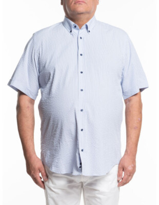 Plus Size Mens Maxfort Enna Short Sleeve Shirt 100% Cotton Natural Fiber