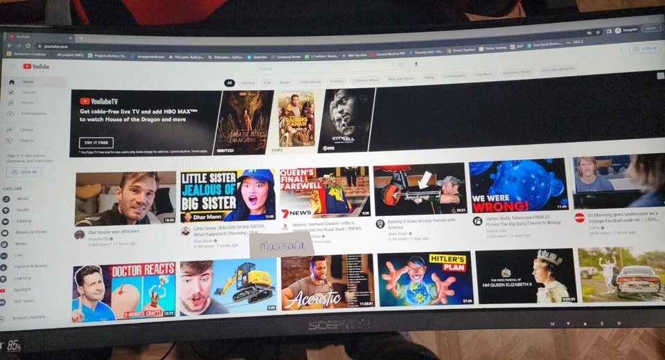 Sceptre Curved 30" 21:9 Gaming LED Monitor 2560x1080p UltraWide 85Hz - Image 3 of 4