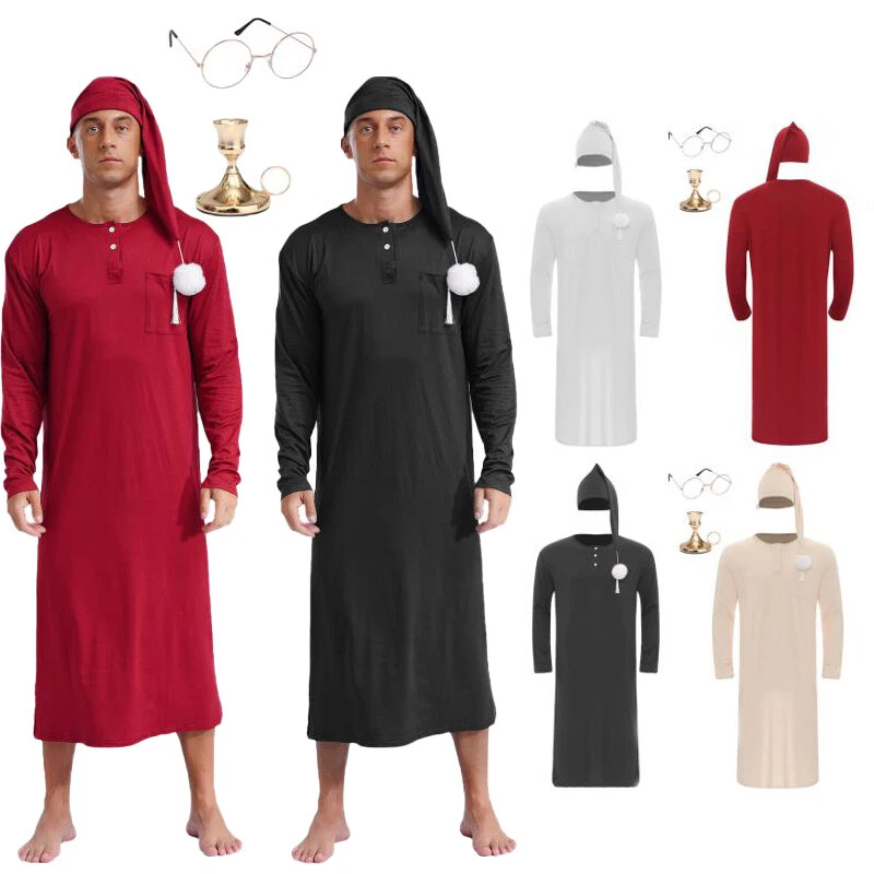 Hombres Bata Navidad Conjunto Pompón Ropa de Salón Ropa de Noche Ropa de Dormir Diaria Manga Larga Foto 3 de 4