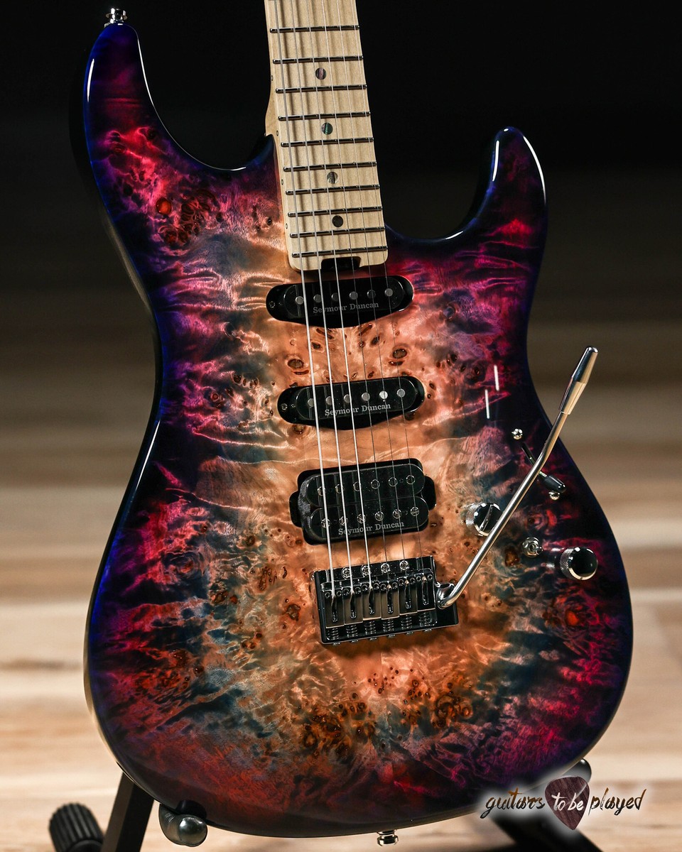 ESP Japan Original Snapper CTM Poplar Burl Maple Neck – Nebula