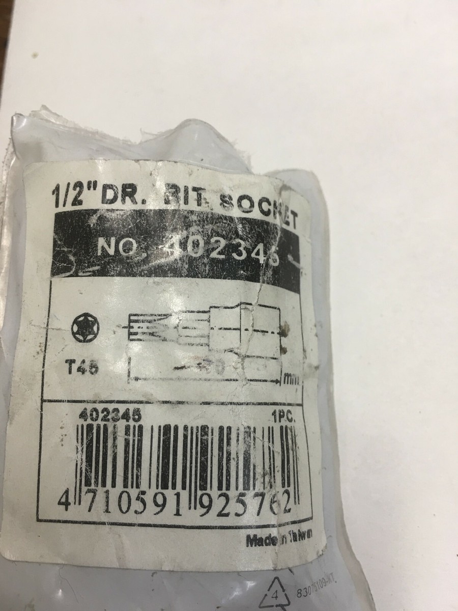 しぐれ12345 T-45 Torx Bit Socket 1/2 Dr. KT-Pro #402345 New | eBay