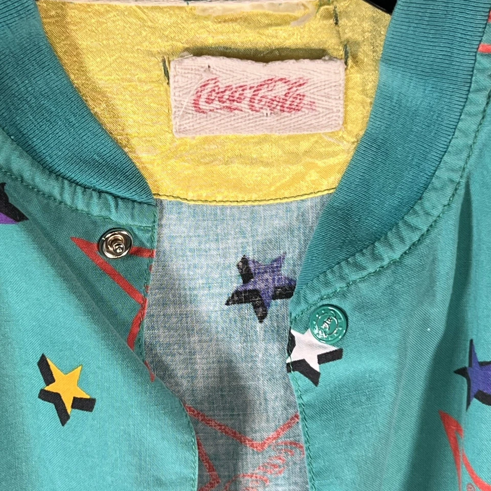 Camisa masculina vintage manga longa Coca-Cola XL GrandpaCore grunge por volta dos anos 80 - Imagem 2 de 4