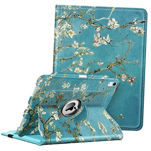 Rotating Case for iPad 10th Gen 10.9 Inch 2022 Blossom Pink