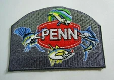 PENN REELS EMBROIDERED IRON-ON PATCH 3" x 2.25"