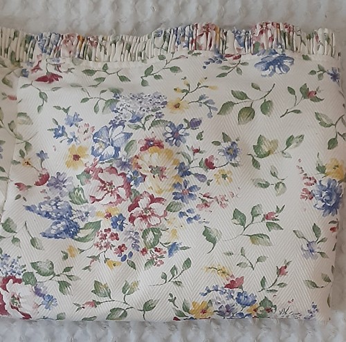 Longaberger Media Basket Liner SPRING FLORAL Fabric Over Edge Style 28612138 - Imagen 6 de 6