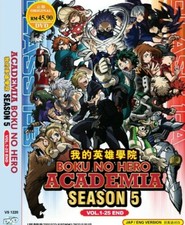 DVD Boku No My Hero Academia Season 5: VOL.1 - 25 End English Dubbed Version