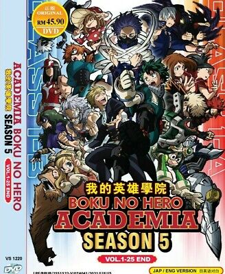 Boku no Hero Academia (Season 1-5: VOL.1 - 113 End + 3 Movie) ~ English  Version