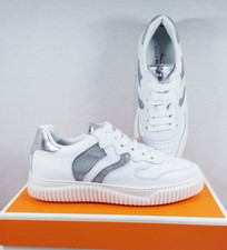 Voile Blanche Laura White/Silver Calfskin Sneakers sz US 5 EU36 001201