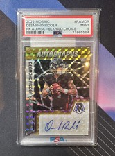 2022 Mosaic Desmond Ridder RK.AU.MSC Black/Gold Choice /8 PSA 9 No. RAMDR POP 2