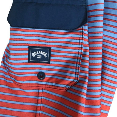 Billabong Sz 24 (Boys 8) All Day Stripe Pro Board Short Swim Trunks Surfer - Picture 4 of 10