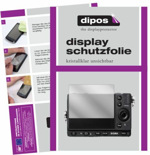 Bruni Displayschutzfolie Für Sigma DP0/DP1/DP2/DP3 Quattro – Glasklar, Kratzfest, 2 Stück, Made In Germany – Einfache Montage