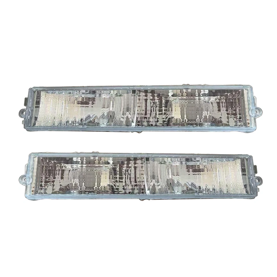 前保险杠透明标记停车转向灯镜头套装适用于80-87别克富豪 — 第 2/4 张图片