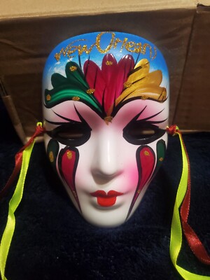 Mardi Gras Hand Painted Mask 5 display picture 1
