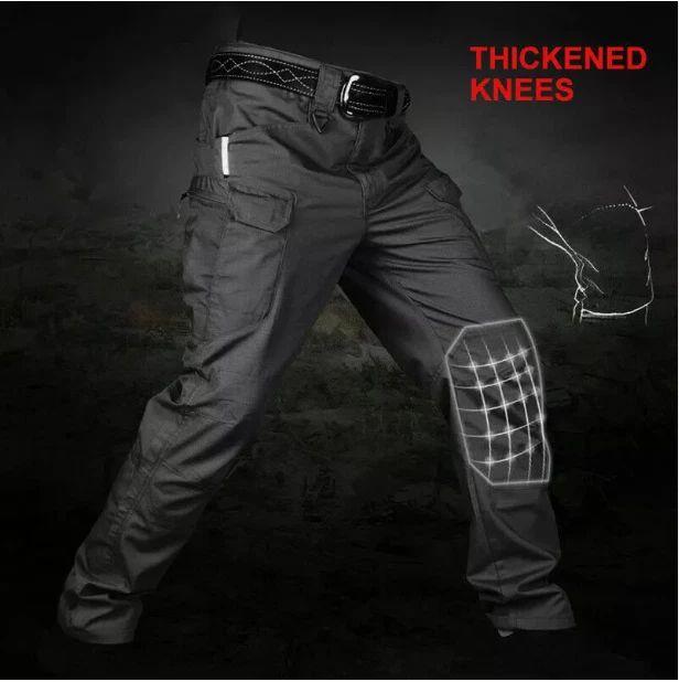 Мужские брюки-карго рабочие боевые брюки для активного отдыха походные водонепроницаемые брюки тактические - Изображение 2 из 4