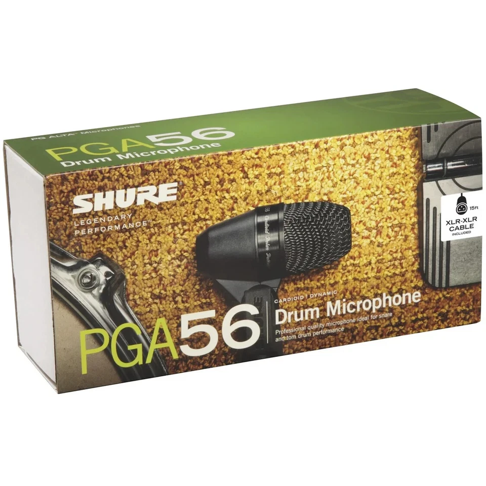 Shure PGA56-XLR | Cardioid Dynamic Snare TomMicrophone XLR-XLR Cable - Image 4 of 4