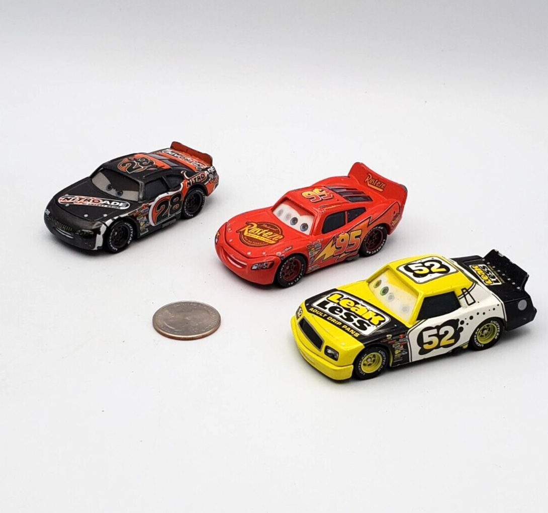 Disney Pixar Cars Lenticular Lot x3 Lightning Nitroade Leak