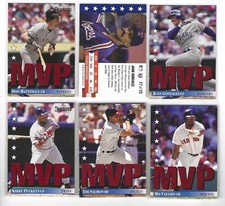 1994 Donruss MVPs insert baseball cards - Finish Your Set! Volume Pricing!