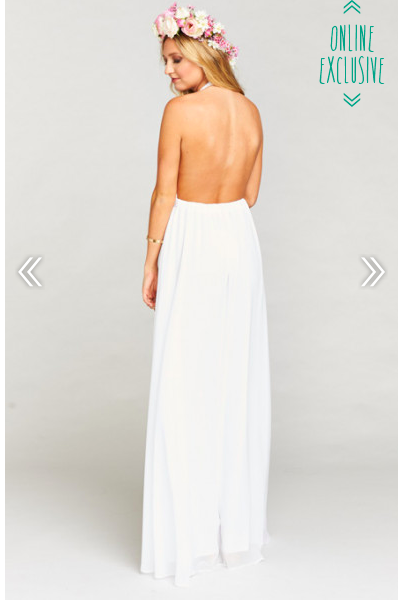 Luna Halter Dress ~ Wedding Cake Chiffon by Show Me Your Mumu