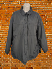 Womens Threadbare Size Uk 10 Black Lightweight Shirt Jacket Overshirt Casual
