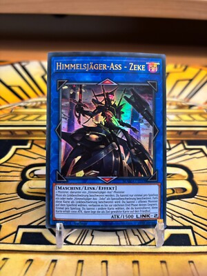 Yu-Gi-Oh! Karte „Himmelsjäger-Ass - Hayate“ – Ultra Rare, 1. Auflage Deutsch | Inkl. Ultrapro Toploader