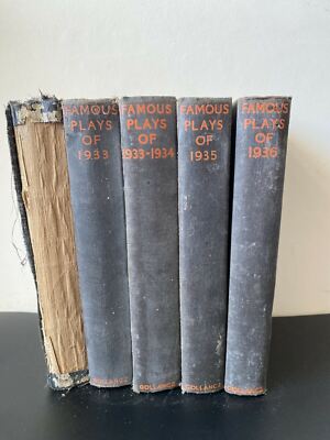 Set of 5 Vintage Famous Plays 1932 - 1936 - Victor Gollancz