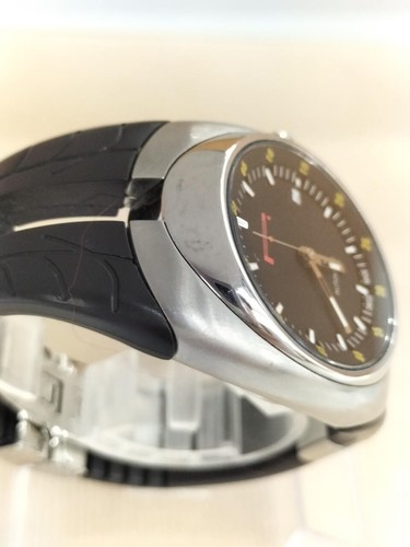 Pirelli Watch Automatic Men's Black Dial Swiss Made Round Used From Japan - Picture 4 of 9