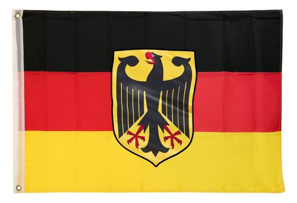 Sachsen Flagge 90x150 Cm - Doppelseitig Bedruckt Mit Messingösen